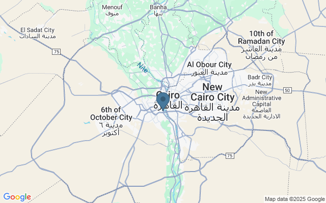 Kaart met locatie De sfinx van Gizeh